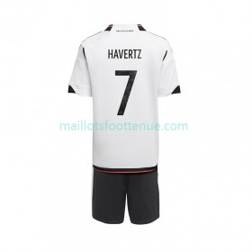 Maillot/Tenue Allemagne Havertz 7 Enfant Domicile Coupe du monde 2022